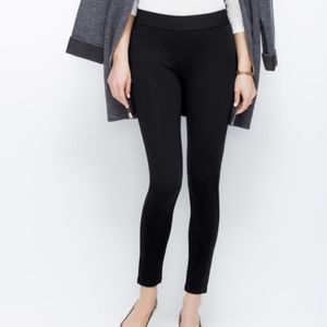 NWT Ann Taylor Black Leggings, elastic waist Small